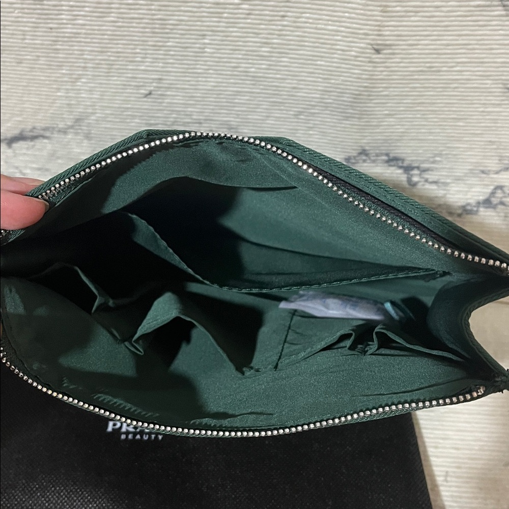 Prada Beauty Forest Green Cosmetics Pouch - Picture 7 of 11
